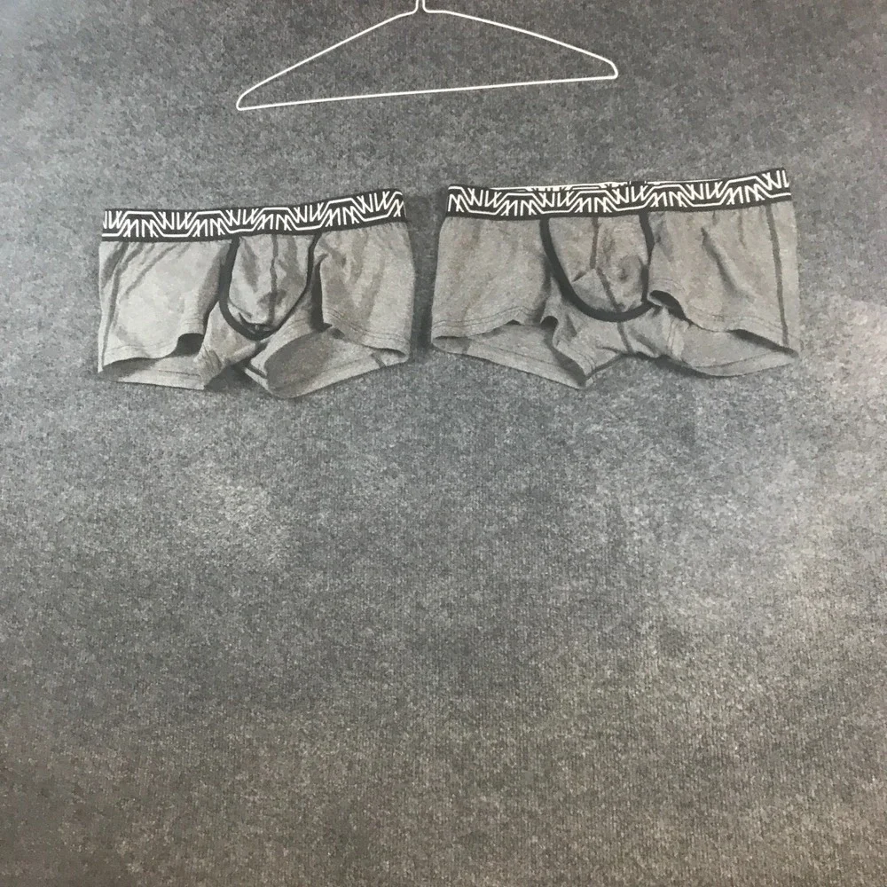 Marco Marco Boxer Brief Men Large Gray Like New Stretch Lot of 2 Logo Waistband